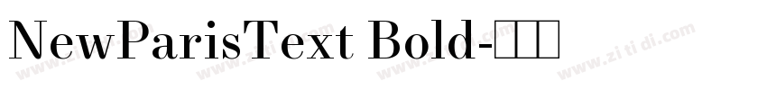 NewParisText Bold字体转换 NewParisText Bold字体转换